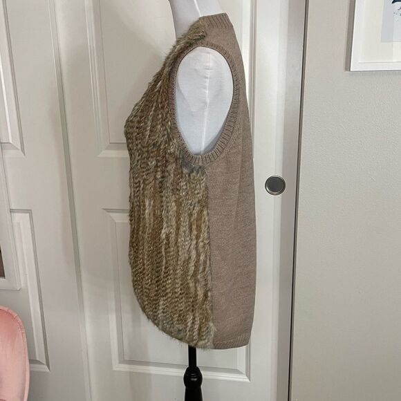 Joie Rabbit Fur Vest size Medium - Picture 4 of 15